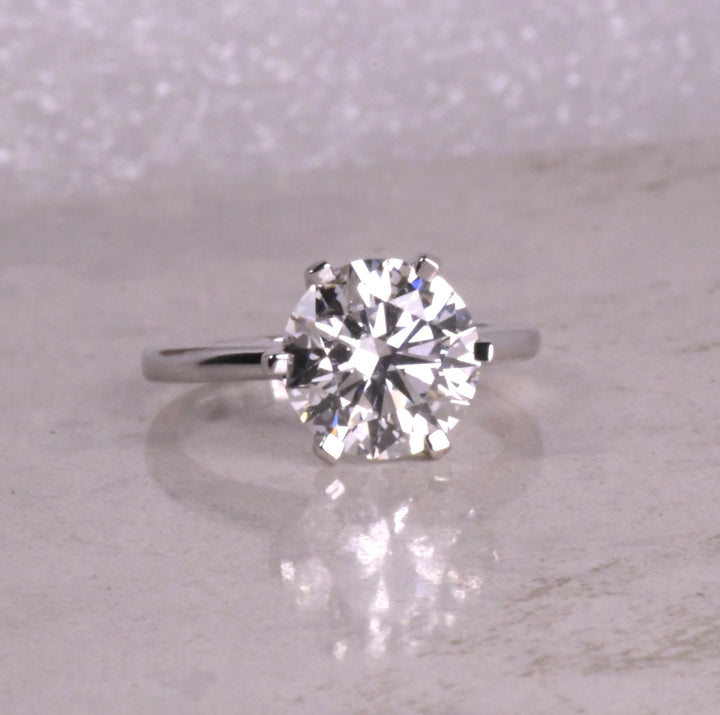 Round Cut Diamond Solitaire Proposal Ring