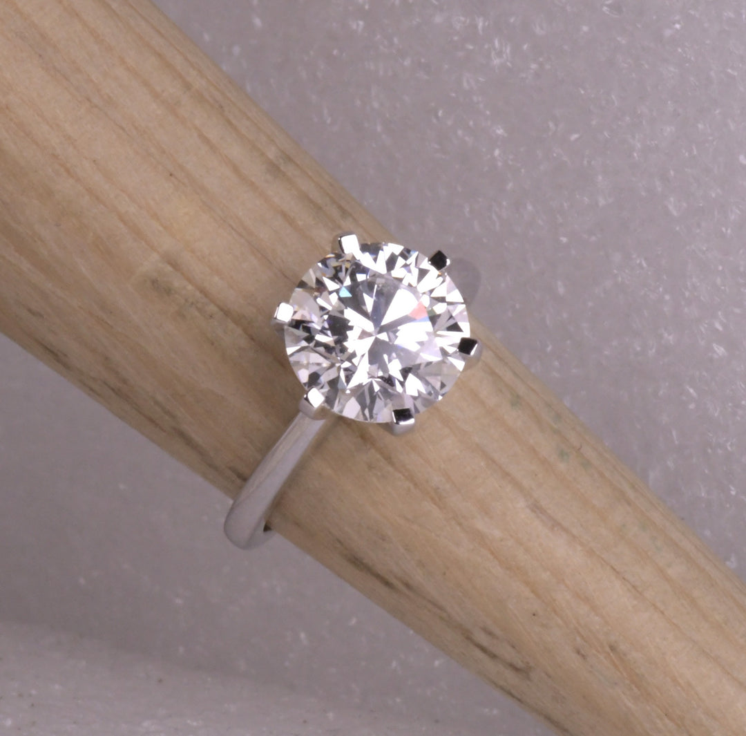 Round Cut Diamond Solitaire Proposal Ring