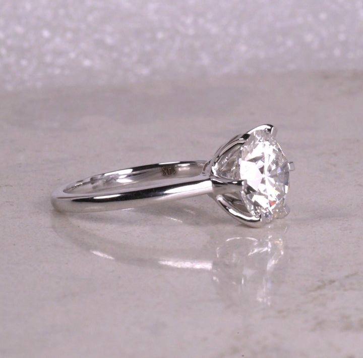 Round Cut Diamond Solitaire Proposal Ring