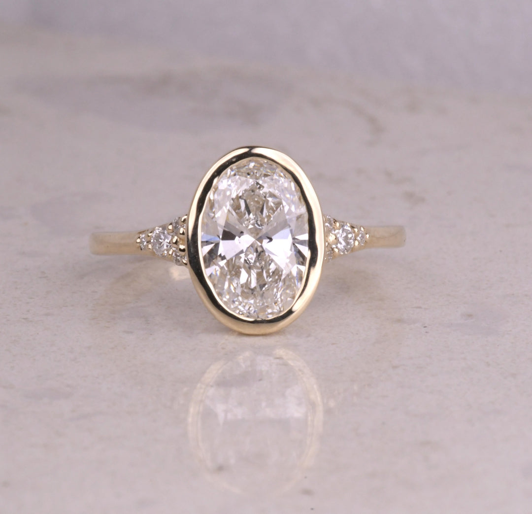 Florence Bezel Oval Lab Grown Ring