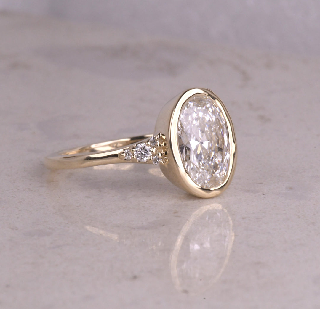 Florence Bezel Oval Lab Grown Ring