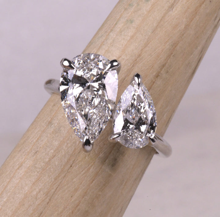Pear Lab Diamond Toi Et Moi Ring