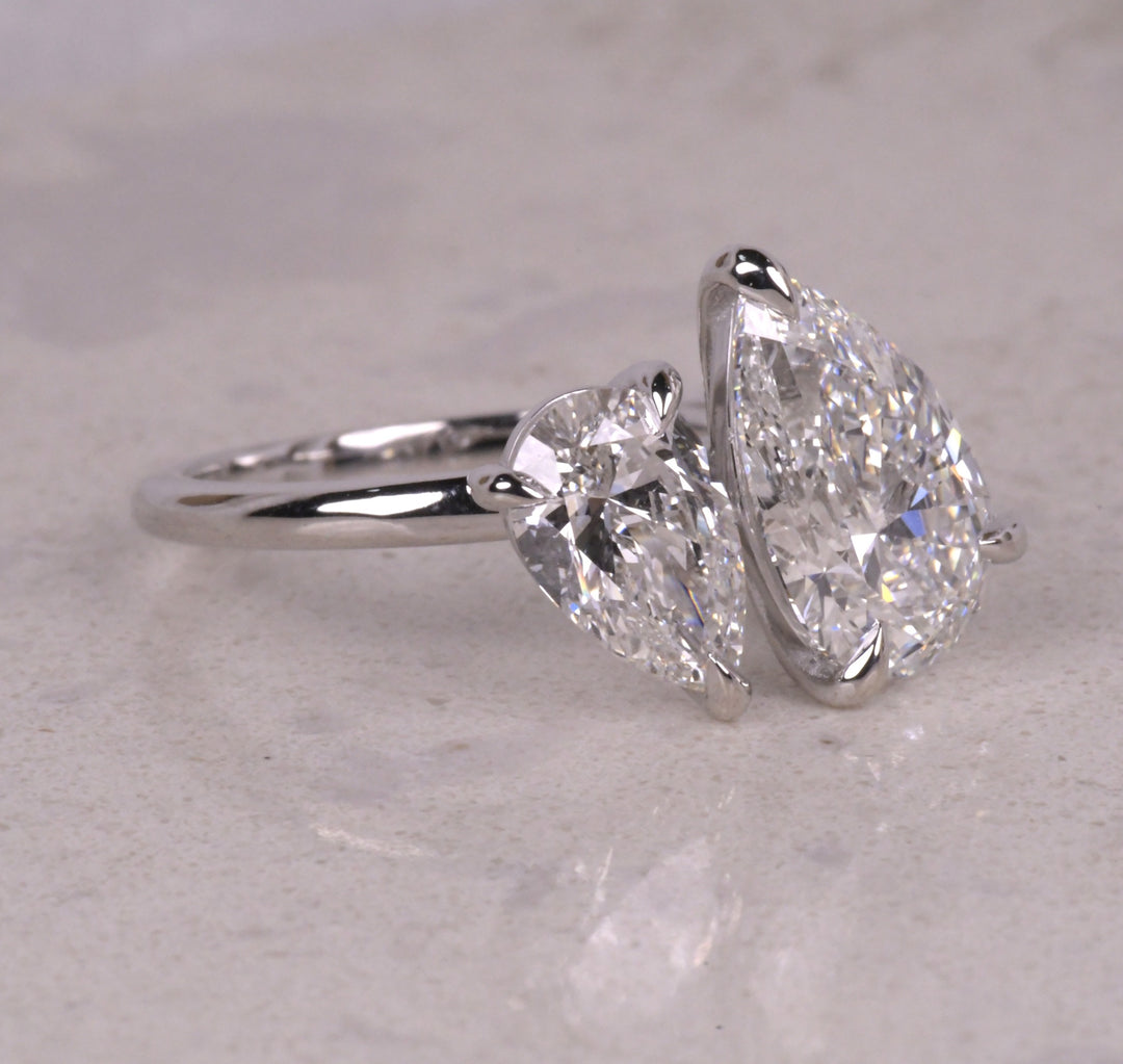 Pear Lab Diamond Toi Et Moi Ring