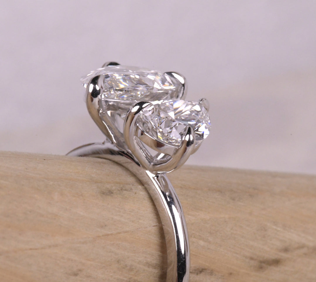 Pear Lab Diamond Toi Et Moi Ring