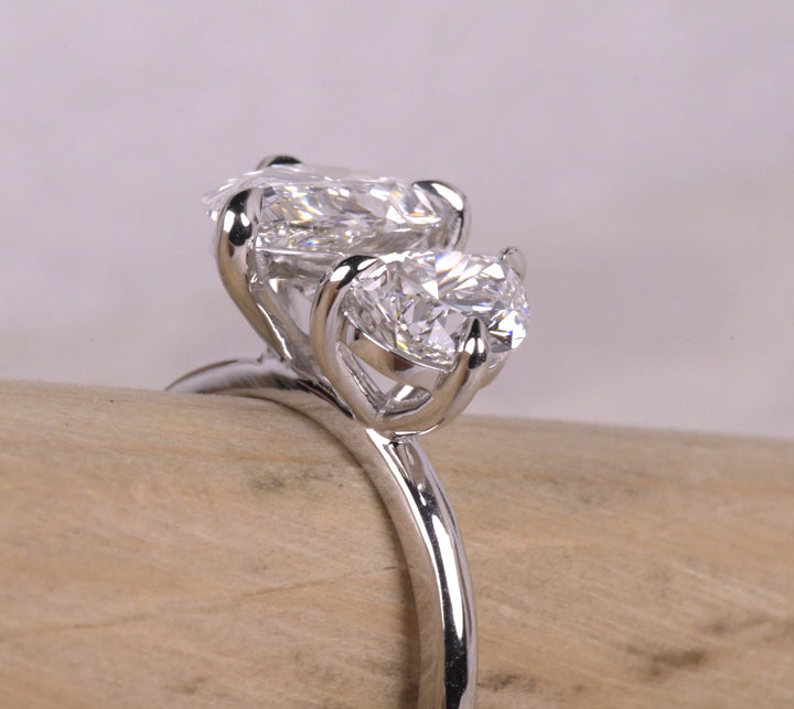 Pear Lab Diamond Toi Et Moi Ring
