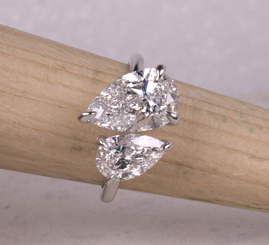 Pear Lab Diamond Toi Et Moi Ring