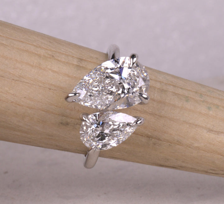 Pear Lab Diamond Toi Et Moi Ring