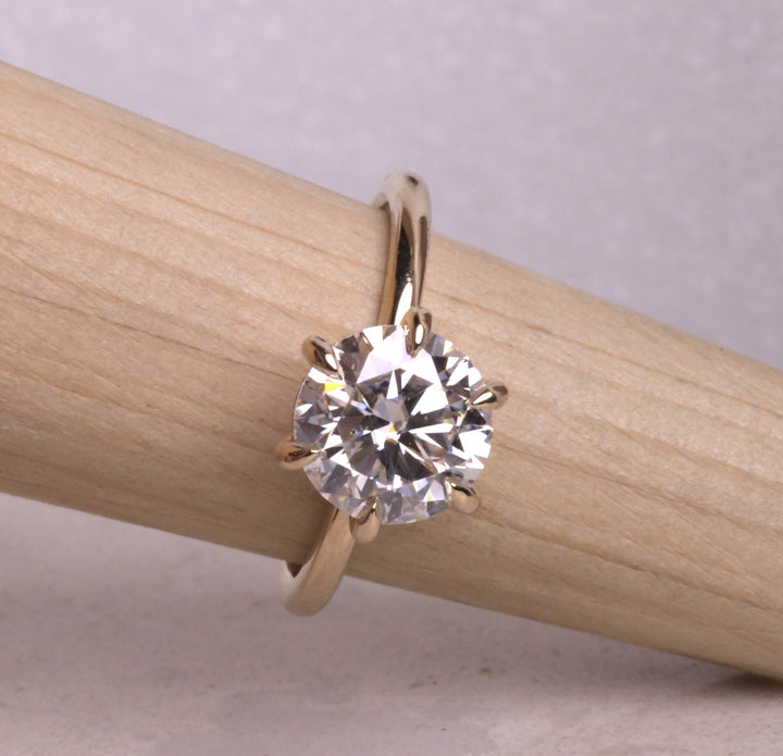 Round Cut Lab Grown Diamond Ring