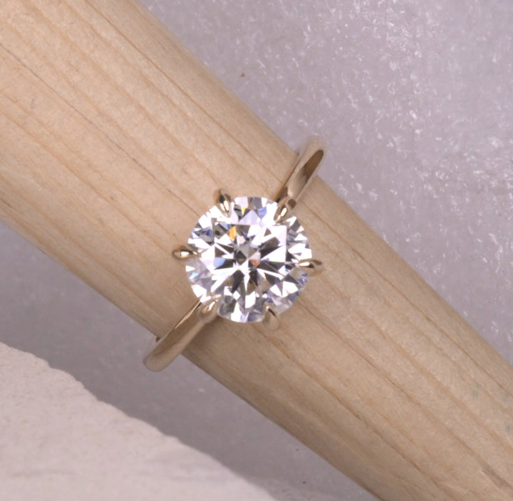 Round Cut Lab Grown Diamond Ring