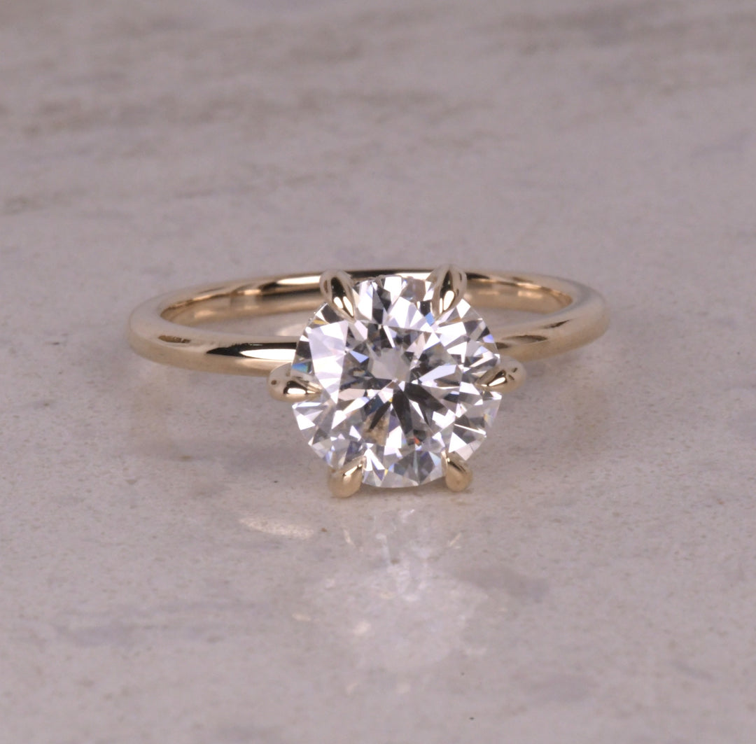 Round Cut Lab Grown Diamond Ring