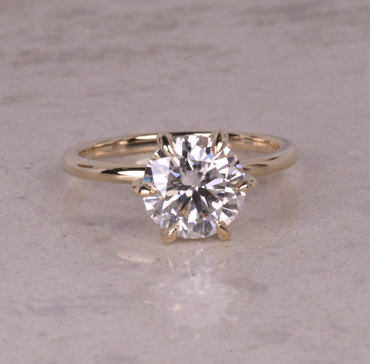 Round Cut Lab Grown Diamond Ring