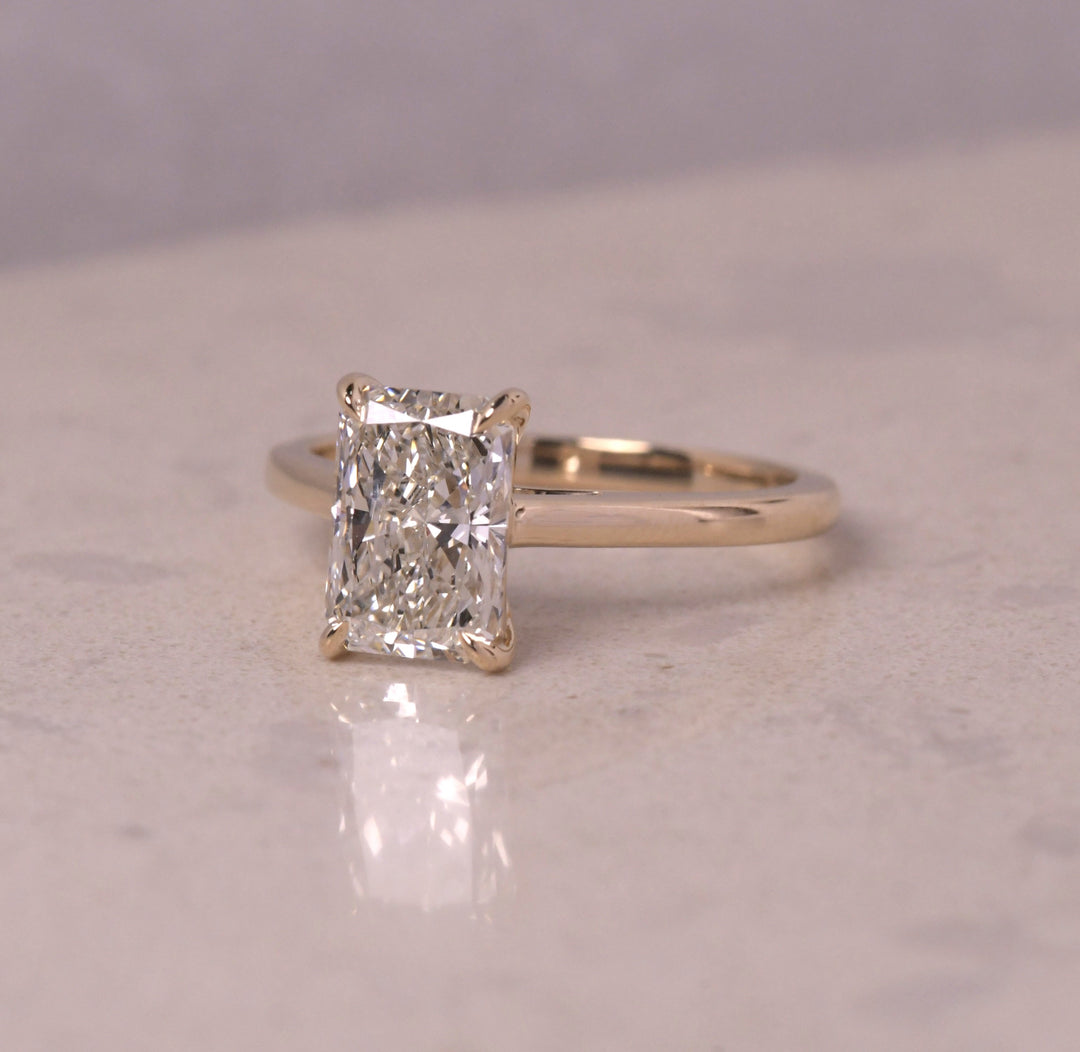 Radiant Cut Solitaire Engagement Ring