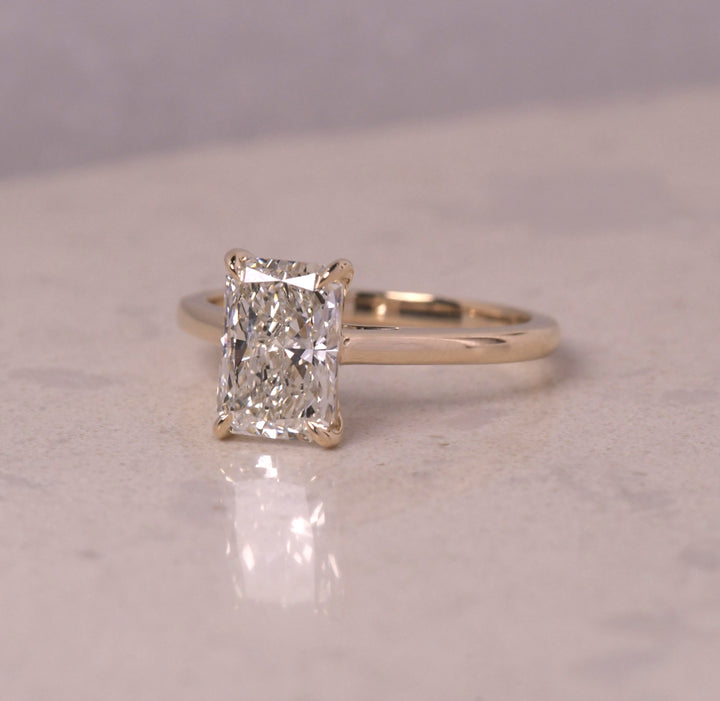Radiant Cut Solitaire Engagement Ring