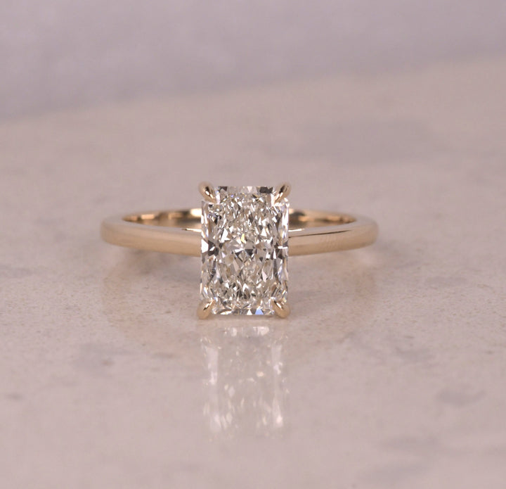 Radiant Cut Solitaire Engagement Ring