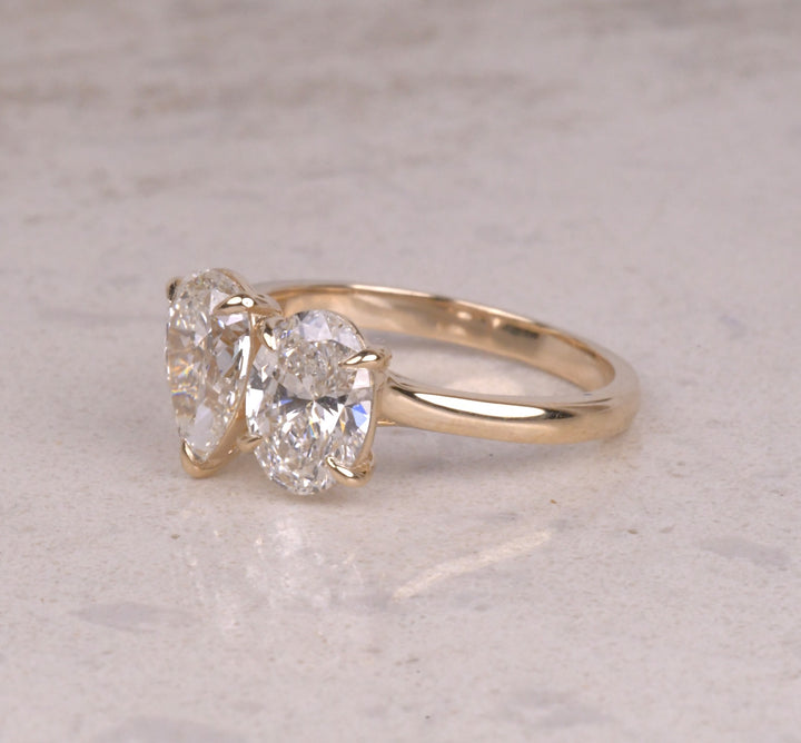 Pear And Oval Cut Toi Et Moi Engagement Ring