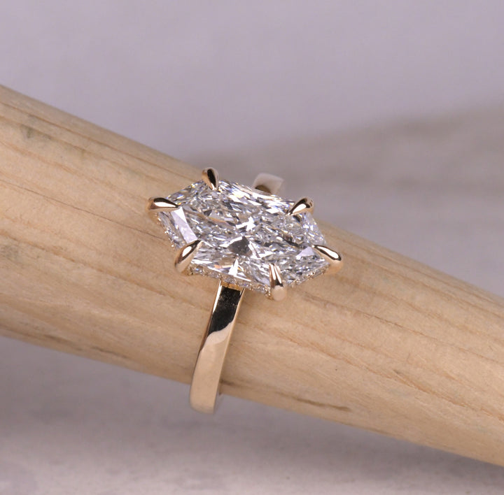 Dutch Marquise Solitaire Lab Diamond Ring