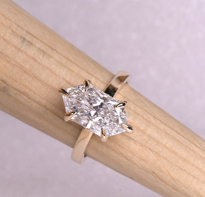 Dutch Marquise Solitaire Lab Diamond Ring