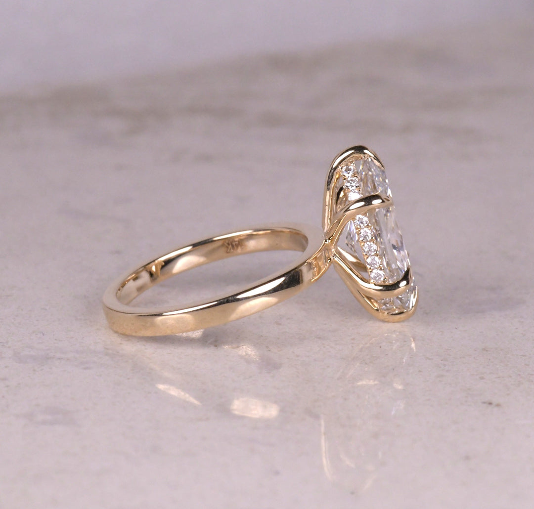 Dutch Marquise Solitaire Lab Diamond Ring