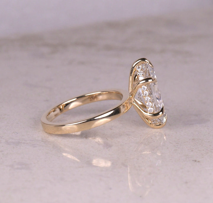 Dutch Marquise Solitaire Lab Diamond Ring