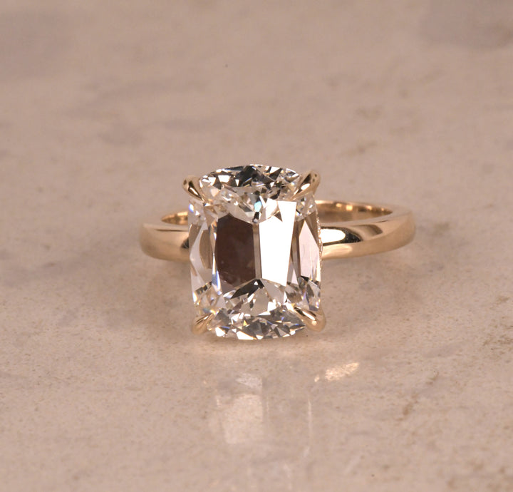 Antique Cushion Old Mine Cut Diamond Ring