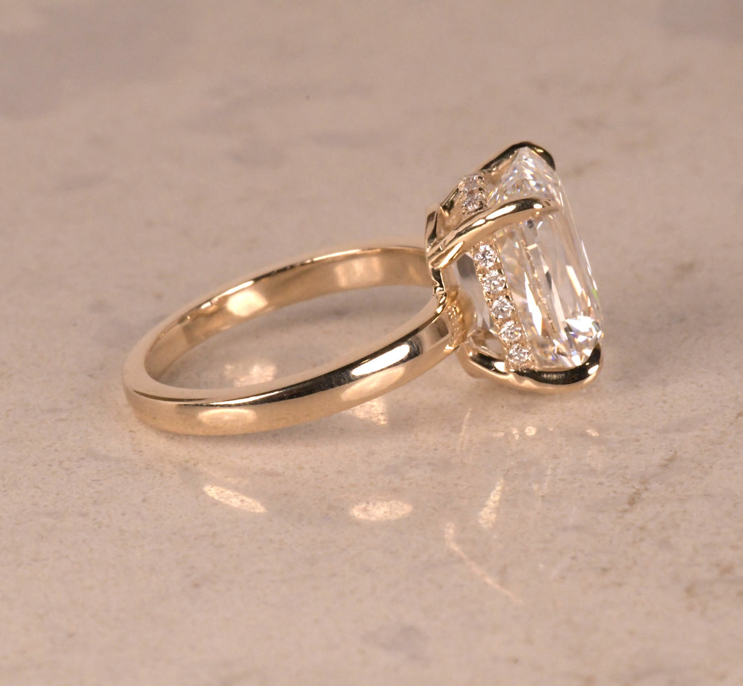 Antique Cushion Old Mine Cut Diamond Ring