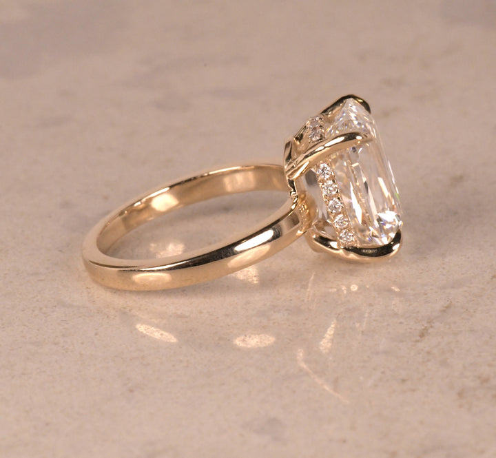 Antique Cushion Old Mine Cut Diamond Ring