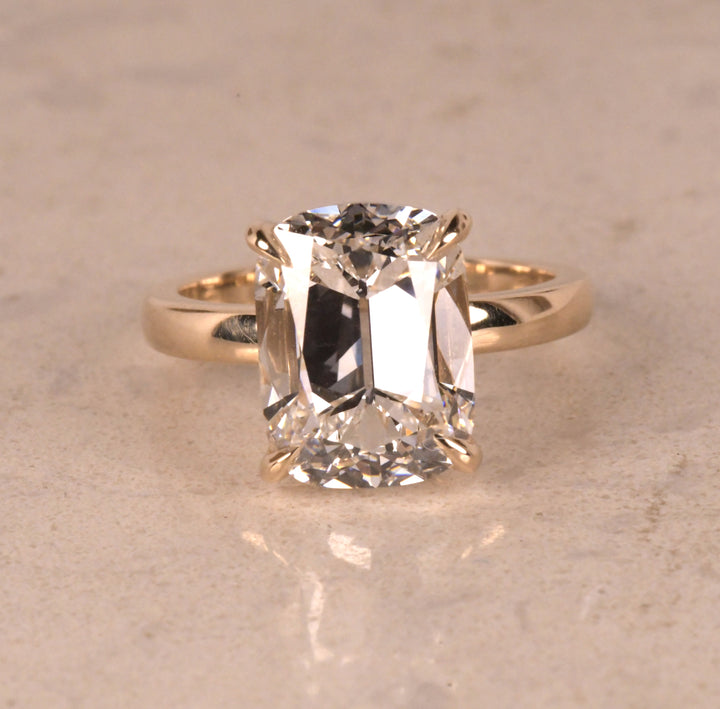 Antique Cushion Old Mine Cut Diamond Ring