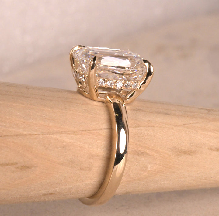 Antique Cushion Old Mine Cut Diamond Ring