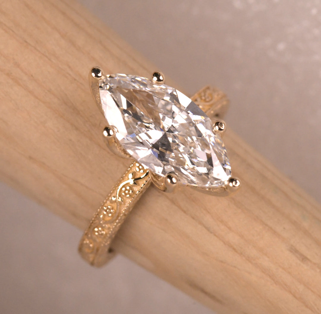 Art Deco Marquise Ring