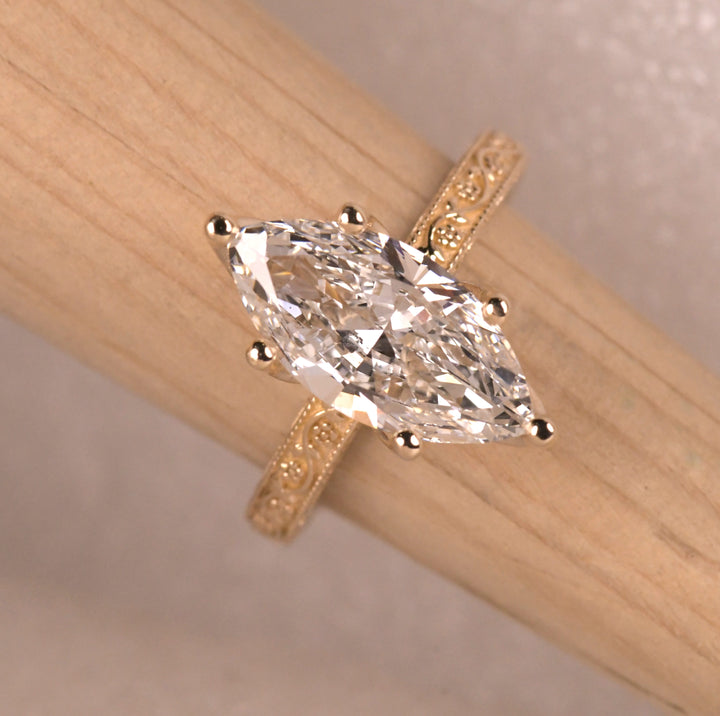 Art Deco Marquise Ring