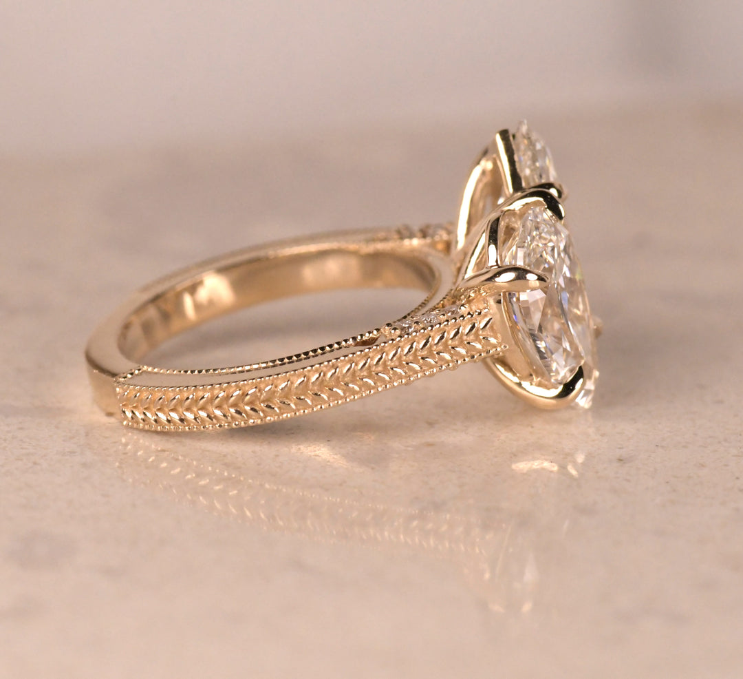 Toi et Moi Engagement Ring