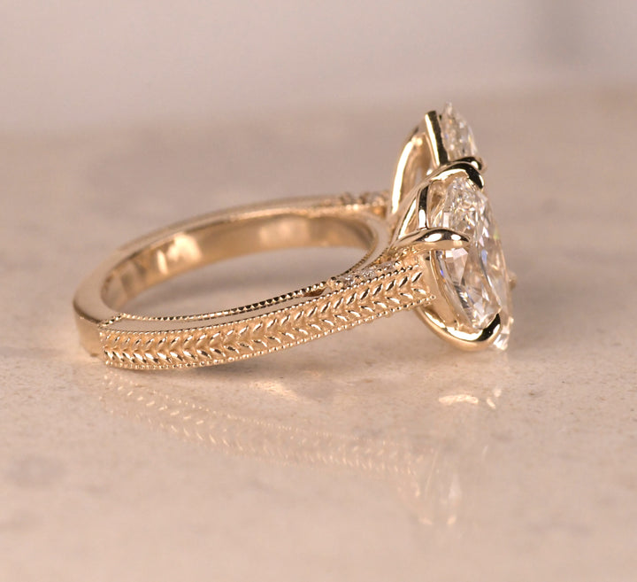 Toi et Moi Engagement Ring