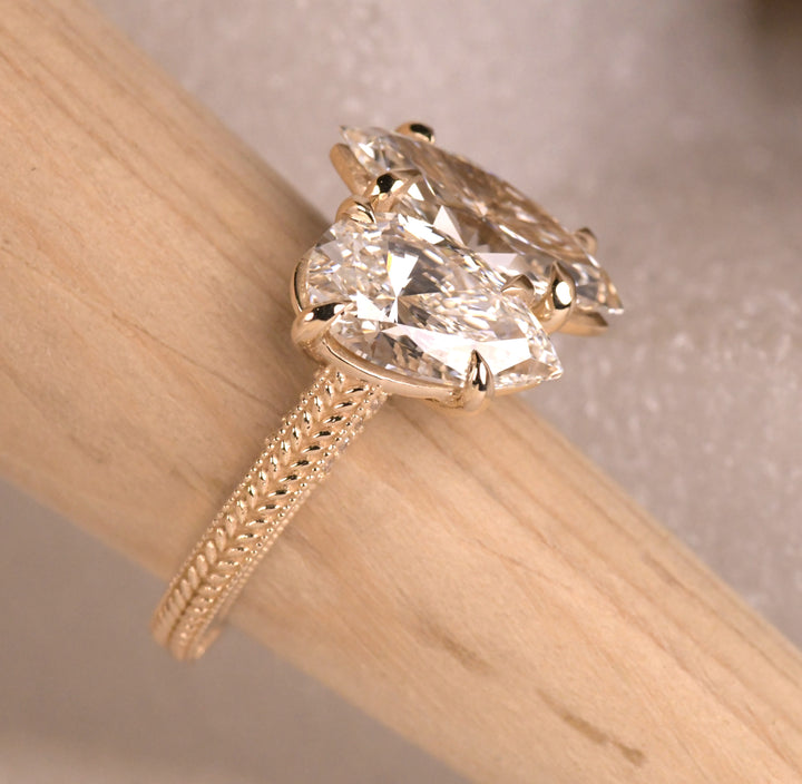 Toi et Moi Engagement Ring