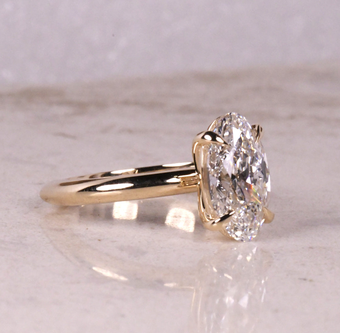 Moval 4 Prong Set Diamond Ring