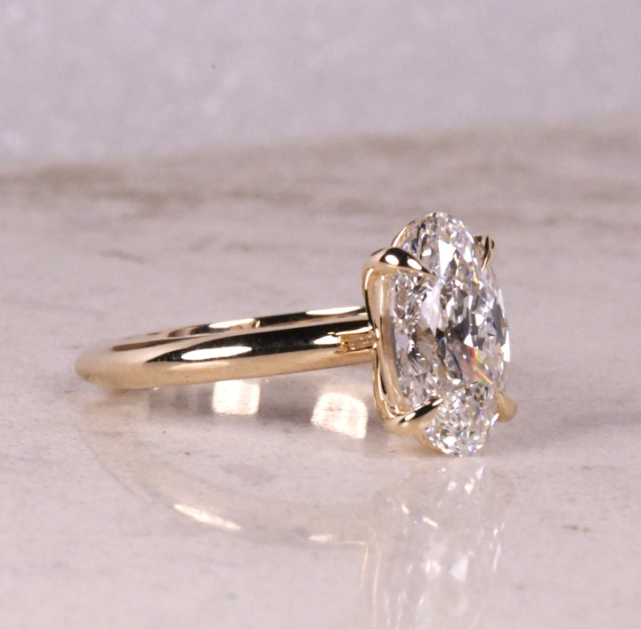 Moval 4 Prong Set Diamond Ring