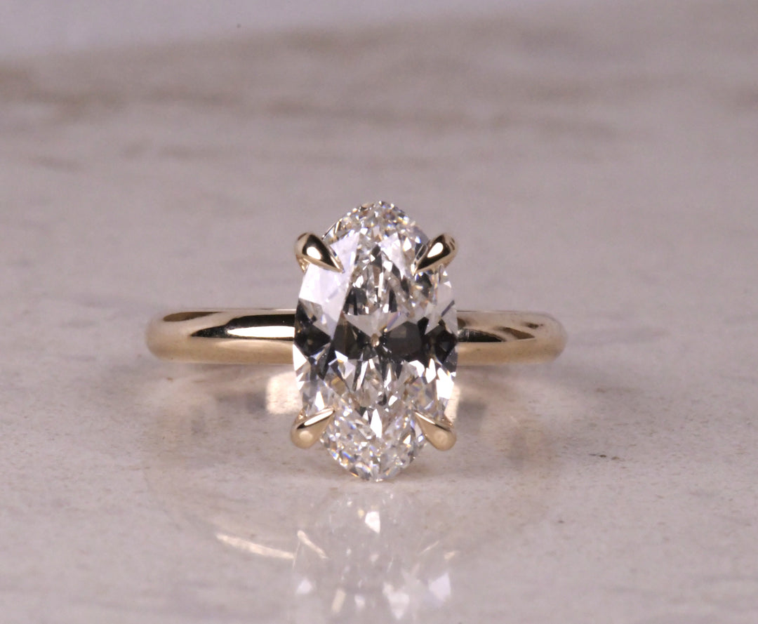 Moval 4 Prong Set Diamond Ring