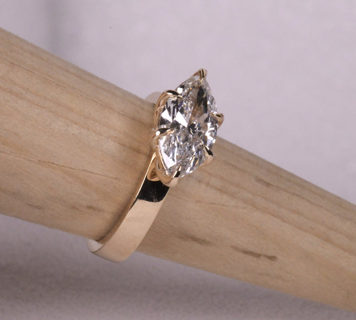 East West Marquise Diamond Ring