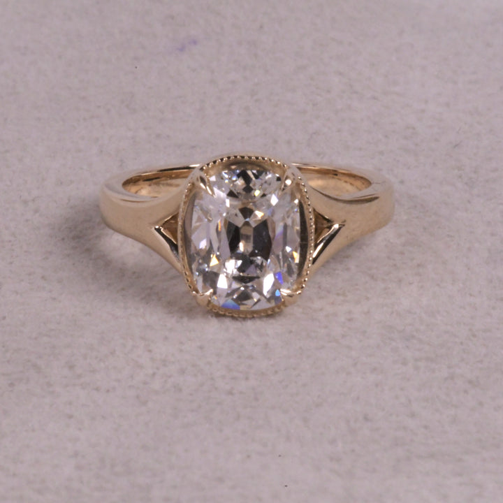 Old MIne Elongated Cushion Ring