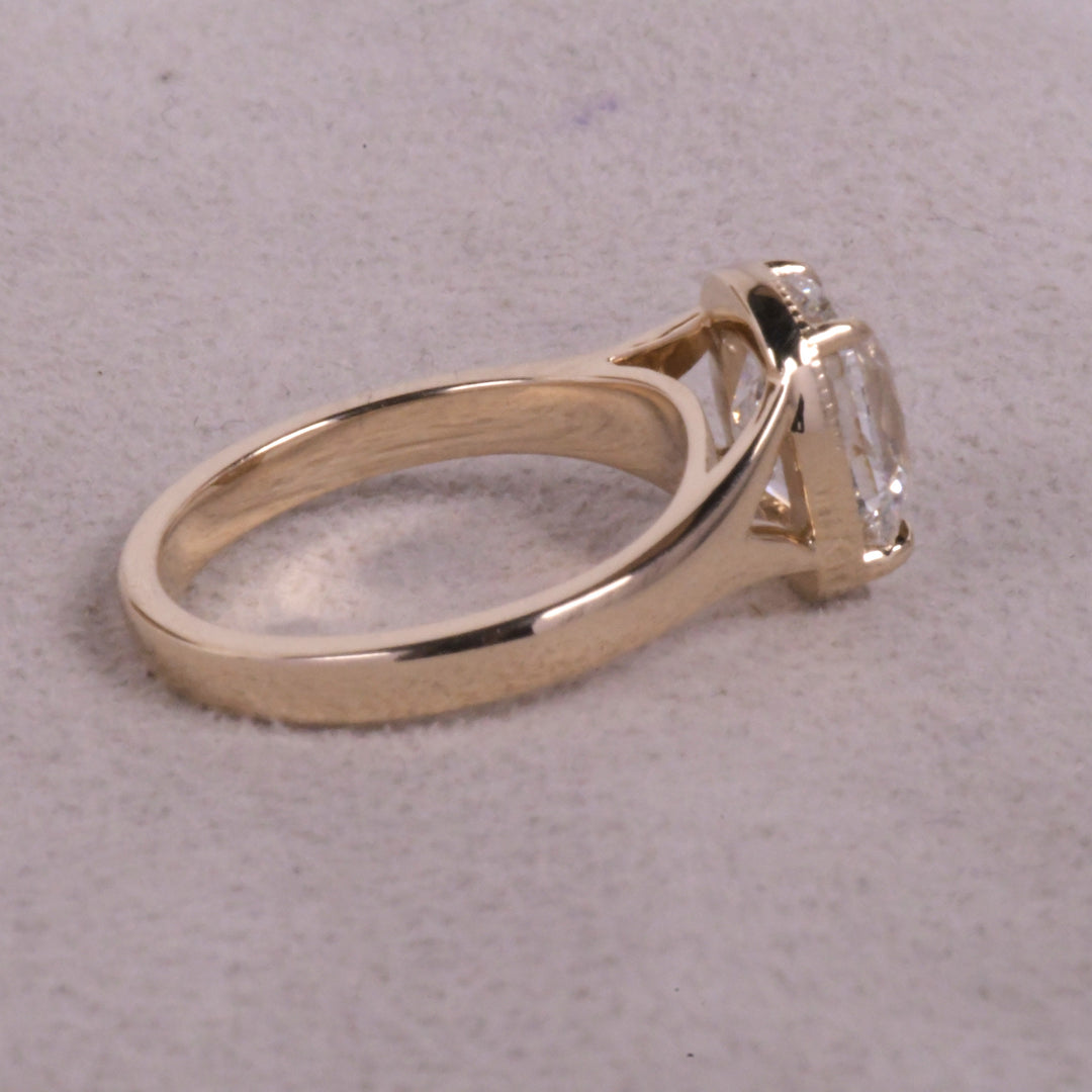 Old MIne Elongated Cushion Ring