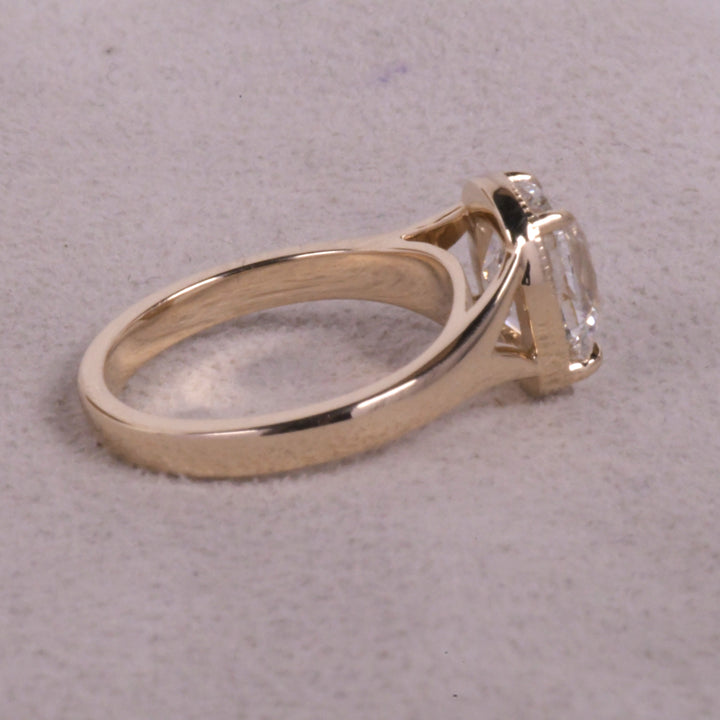 Old MIne Elongated Cushion Ring
