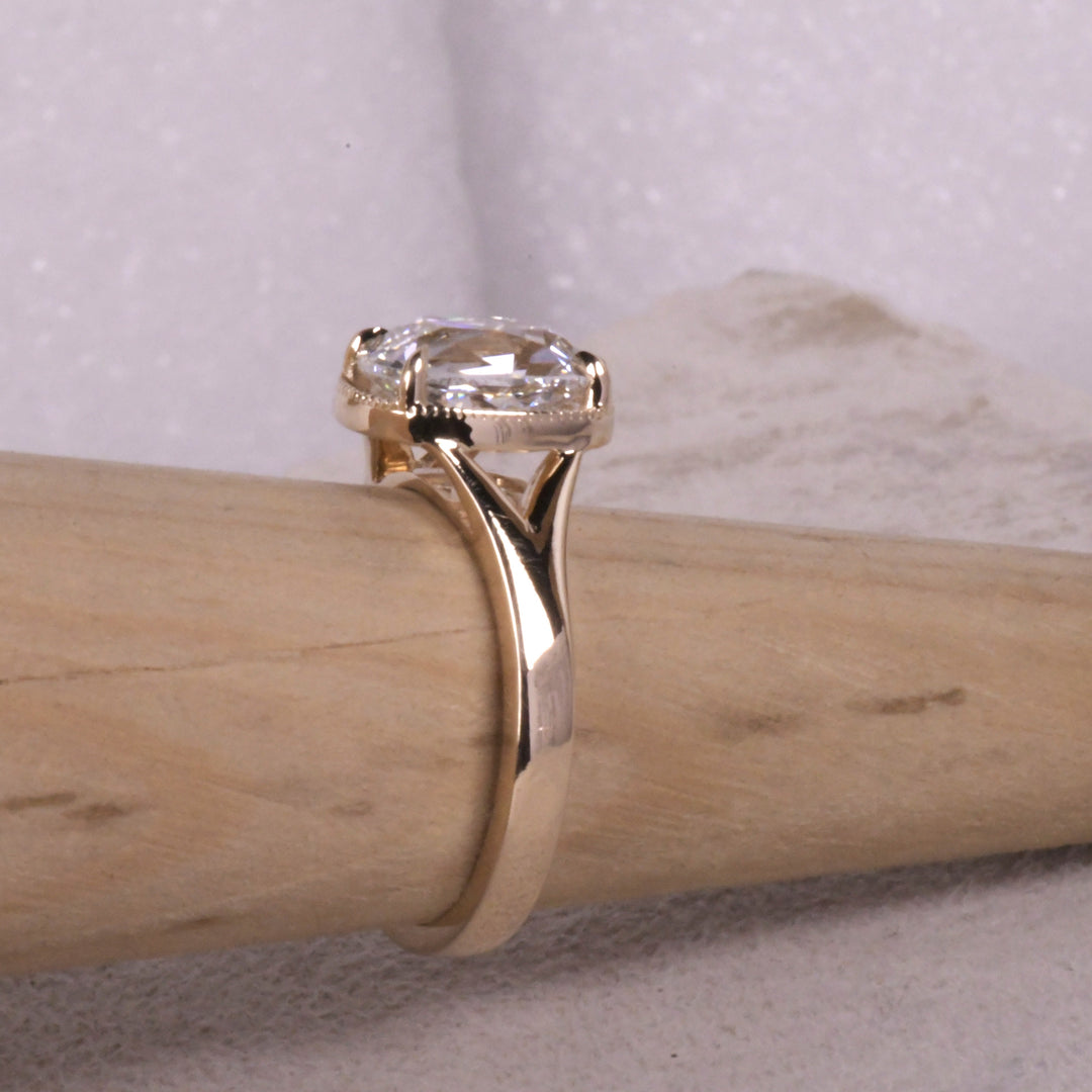 Old MIne Elongated Cushion Ring