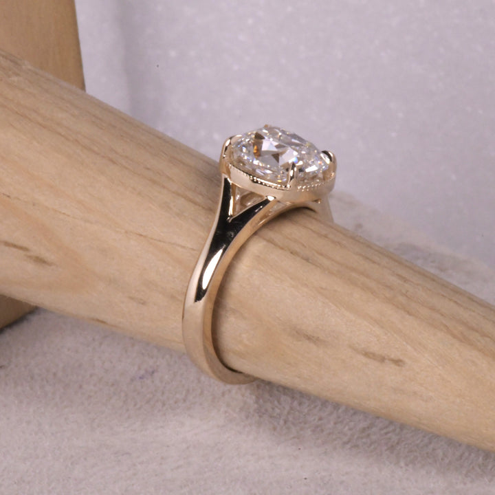 Old MIne Elongated Cushion Ring