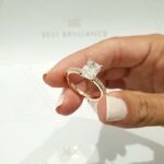 2.80Ct Radiant Cut Solitaire Diamond Engagement Ring 14K White Gold Plated