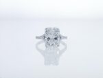 3.30 Ctw Radiant Cut Diamond Solitaire Luxury Engagement Ring 14k Gold Plated
