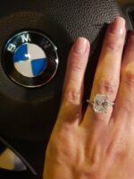 3.30 Ctw Radiant Cut Diamond Solitaire Luxury Engagement Ring 14k Gold Plated