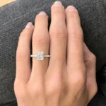 3.Ct Solitaire Radiant Diamond Engagement Ring Solid 14K White Gold