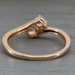 2.00 Ctw Solitaire Round 2 Stone Diamond Engagement Ring 14k Yellow Gold