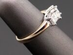 2.30Ct Forever Princess Diamond 3 Stone Engagement Ring 14k Yellow Gold