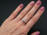 2.30Ct Forever Princess Diamond 3 Stone Engagement Ring 14k Yellow Gold
