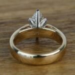 6 Prong Set Solitaire Marquise 2Ct Diamond Engagement Ring 14k White Gold